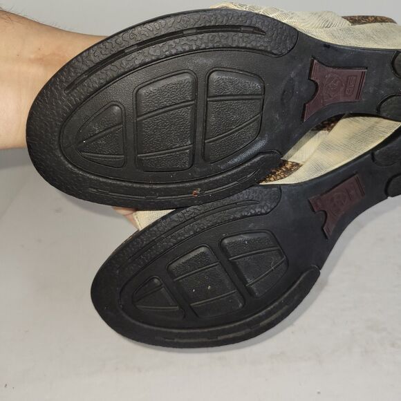 Ariat Sandals Womens Sz 8.5B Lizard Print Wedge Gray Animal Print Casual 20981 - Picture 11 of 15